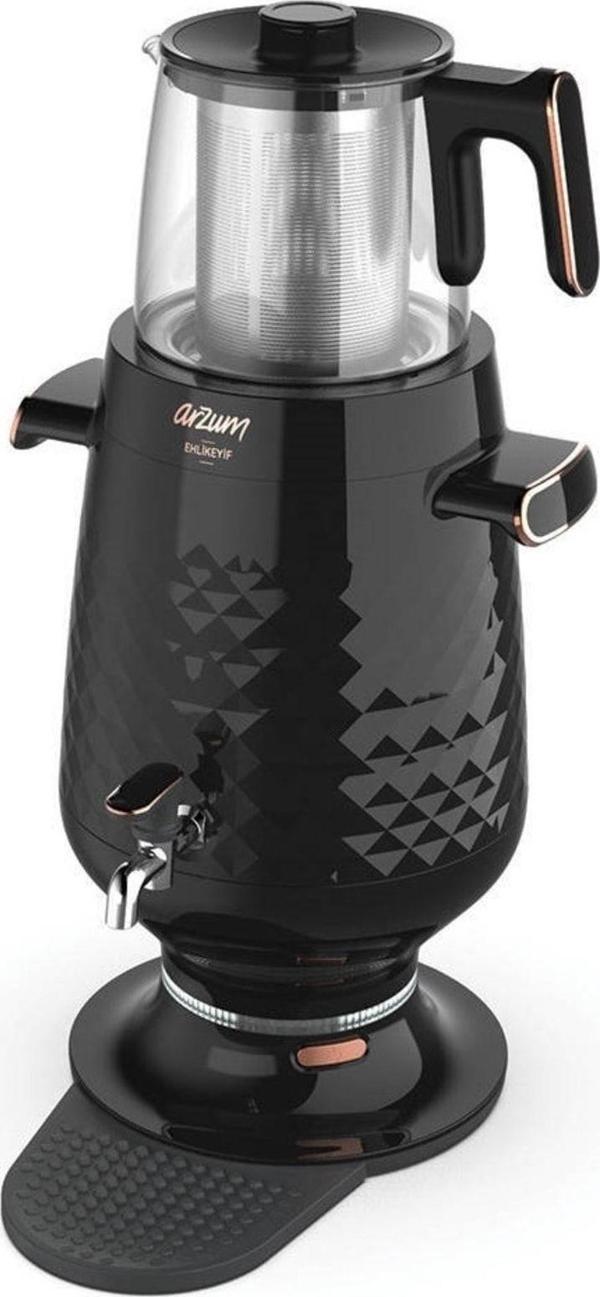 Arzum Ehlikeyf Semaver Çaycı Ar3083 3.5 L Elektrikli Siyah - Image 1