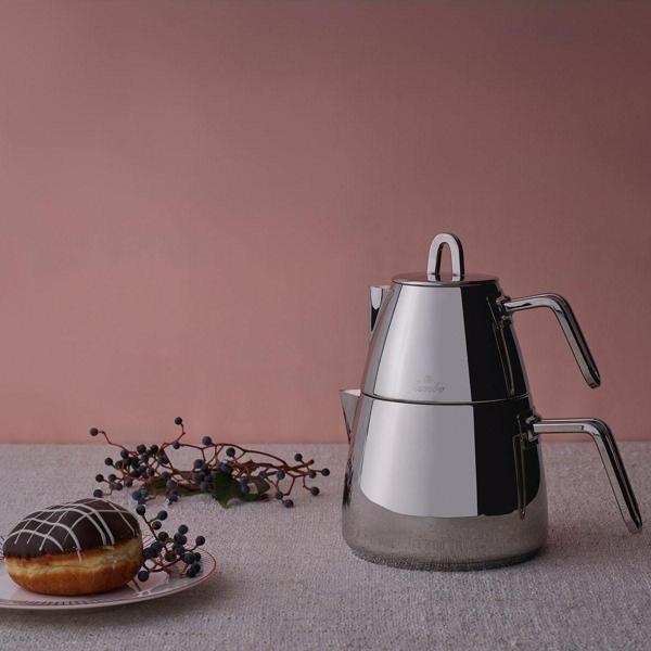 Jumbo Teos Metal Saplı Çaydanlık - Image 1