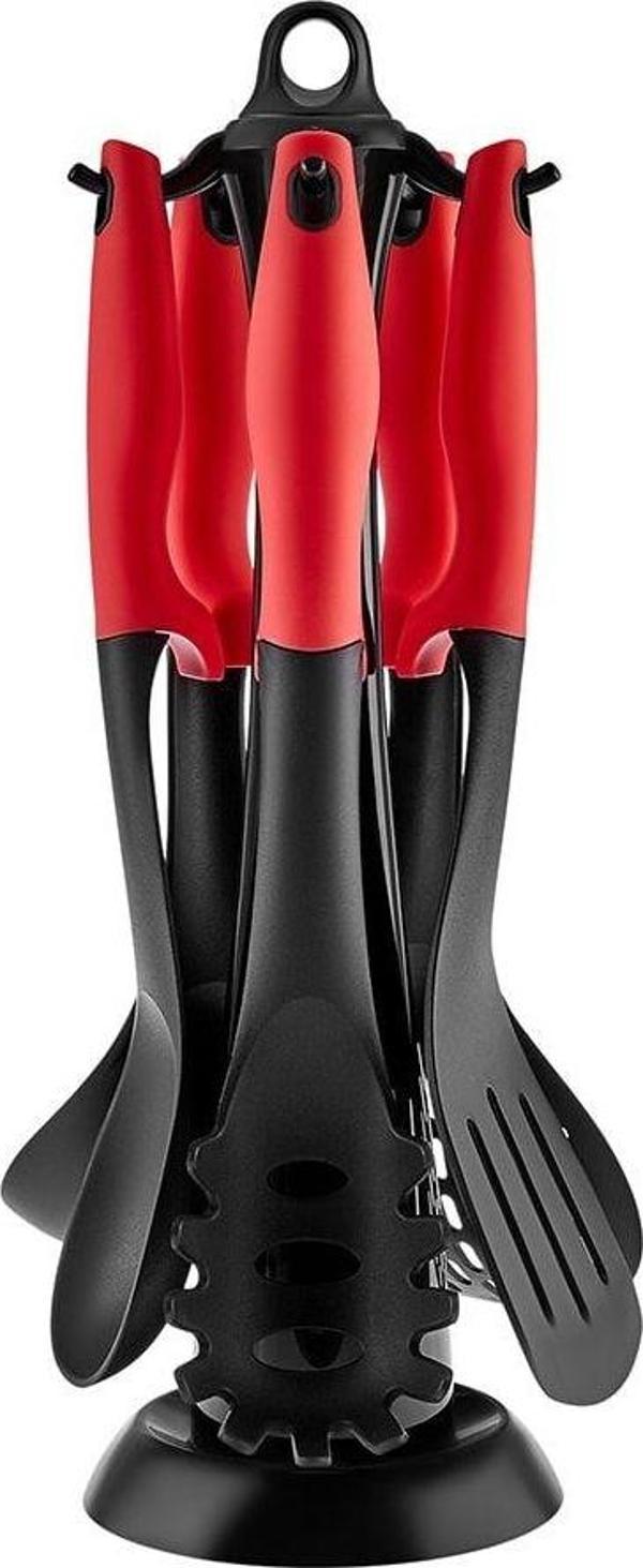Karaca Defy Red 6 Parça Standlı Servis Seti - Image 1