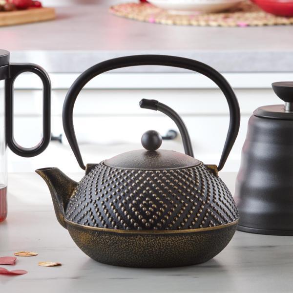 Karaca Döküm Demlik-Teapot 900 Ml Dark Gold - Image 1