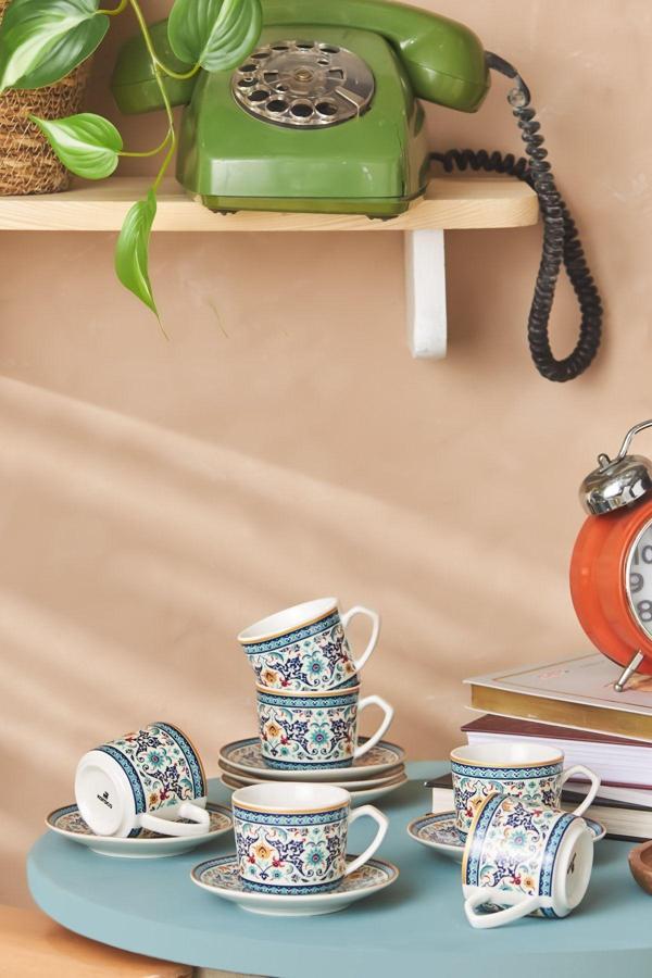 Karaca Beylerbeyi 6 Kişilik Kahve Fincan Takımı 80 Ml - Image 1
