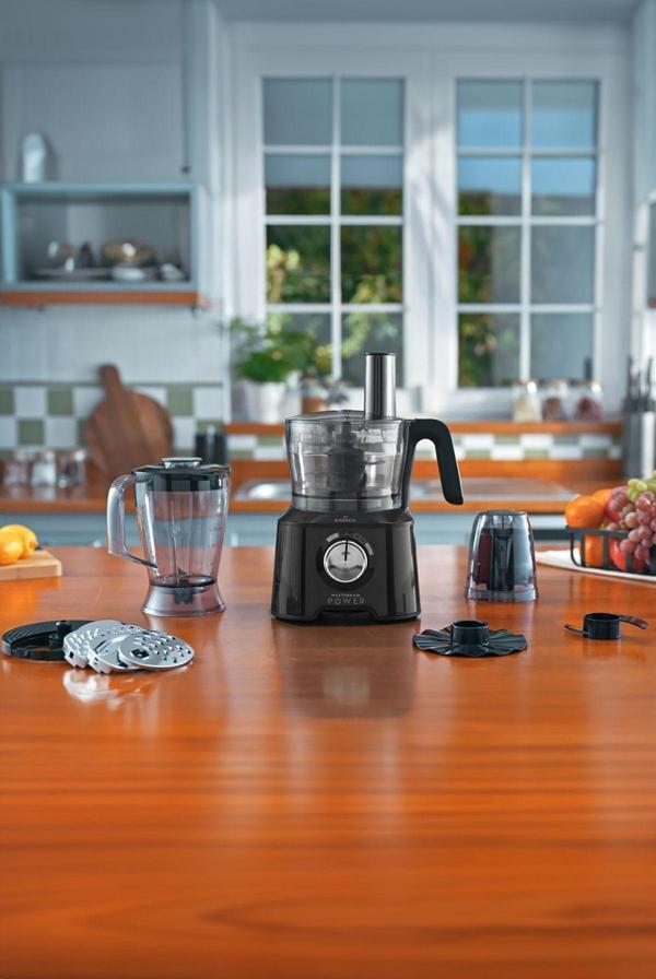 Karaca Mastermaid Power 10 In 1 Matte Black Mutfak Robotu, Blender Seti 2000W - Image 1