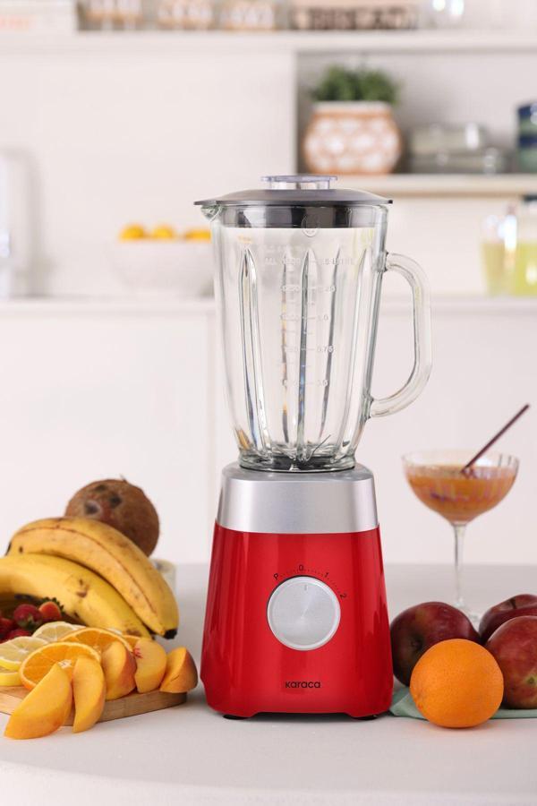 Karaca Multiblend Smoothie Blender Kırmızı 1000W - Image 1