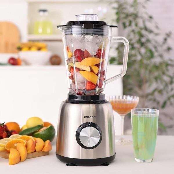 Karaca İnox 1.5 Lt Cam Hazneli Smoothie Blender - Image 1