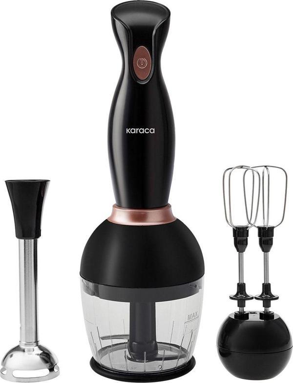 Karaca Pro-Midi 3'Lü Blender Seti Black Rose 1000W - Image 1
