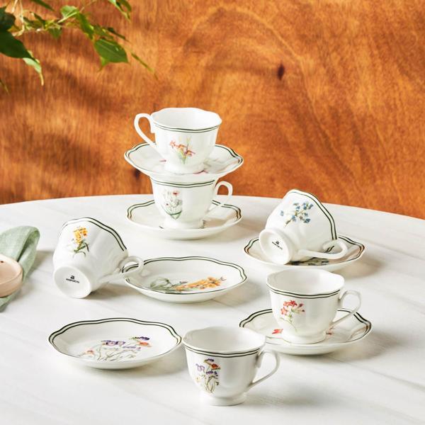 Karaca Little Garden 6 Kişilik Kahve Fİncan Takımı 80 ml - Image 1