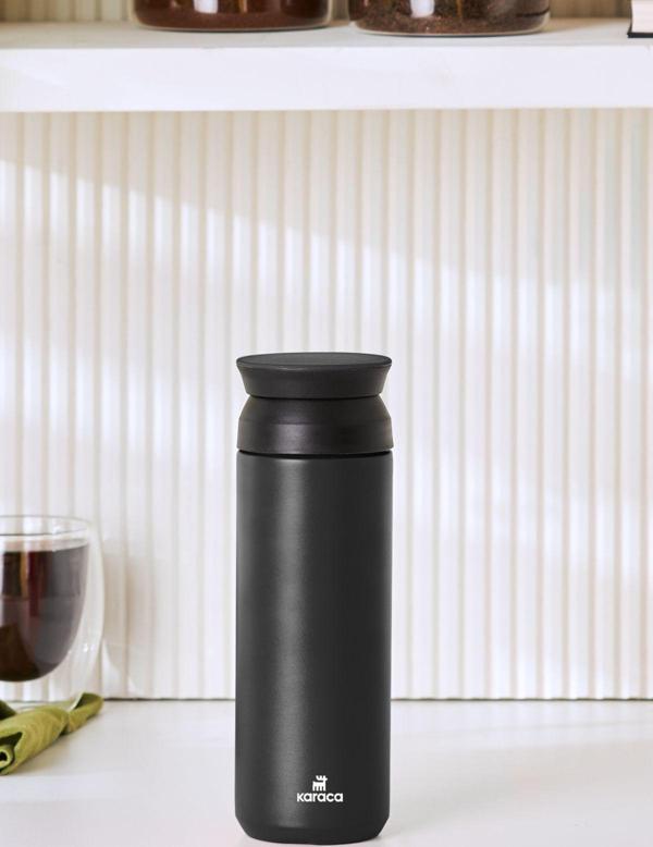 Karaca Rainbow Siyah Paslanmaz Çelik Termos 500Ml (8 Saate Kadar Sıcak/Soğuk Tutma) - Image 1