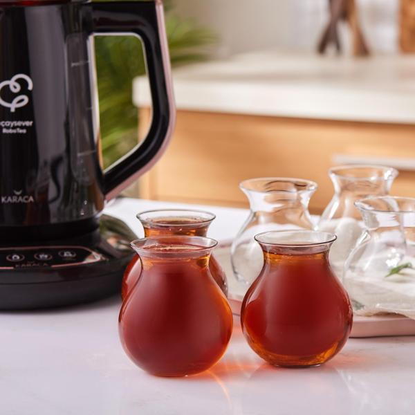Karaca x Refika Tatlıcan 6'lı Çay Bardağı Seti - Image 1