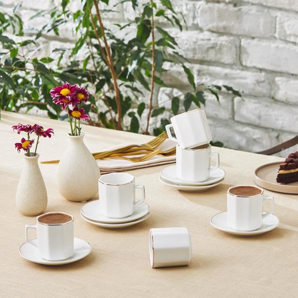 Karaca Vezir 6 Kişilik Kahve Fincan Takımı 80 ml - Image 1