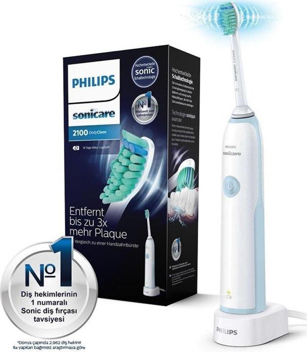 Philips Şarj Edilebilir Diş Fırçası Sonicare 2100 Dailyclean Diş Fırçası 350Iseri - Image 1