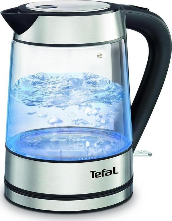Tefal Kı730D30 Işıklı Şeffaf Cam Su Isıtıcı, 1.7 Litre, 2200 Watt [Inox] - Image 1