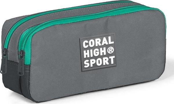 Coral High Sport İki Gözlü Açık Gri Kalem Çantası - Image 1