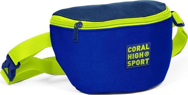 Coral High Sport Koyu Mavi İki Bölmeli Bel Çantası - Image 1