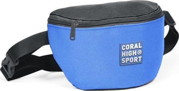 Coral High Sport Siyah-A.Mavi İki Bölmeli Bel Çantası - Image 1