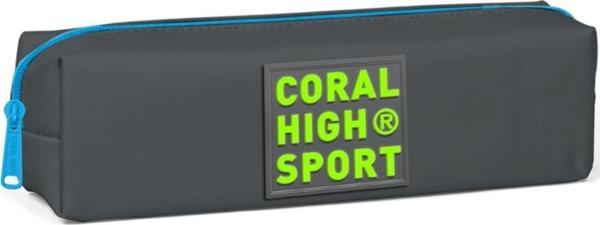 Coral High Sport Tek Bölmeli Gri Kalemlik - Image 1