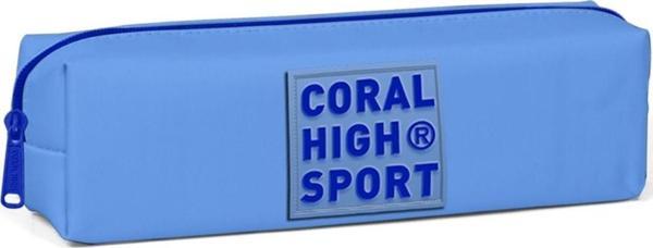 Coral High Sport Tek Bölmeli Mavi Kalemlik - Image 1