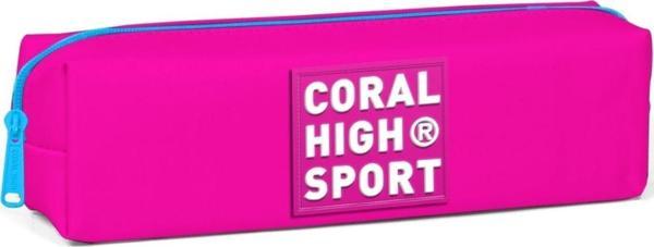 Coral High Sport Tek Bölmeli Pembe Kalem Çantası - Image 1