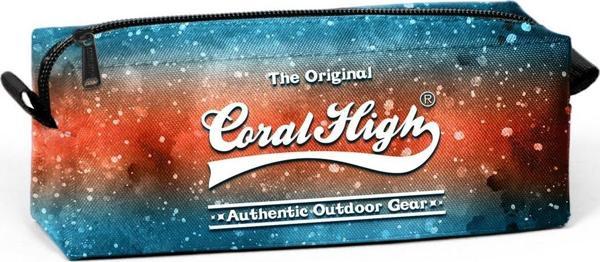 Coral High Tek Gözlü Galaksi Desenli Kalem Çantası - Kız - Image 1