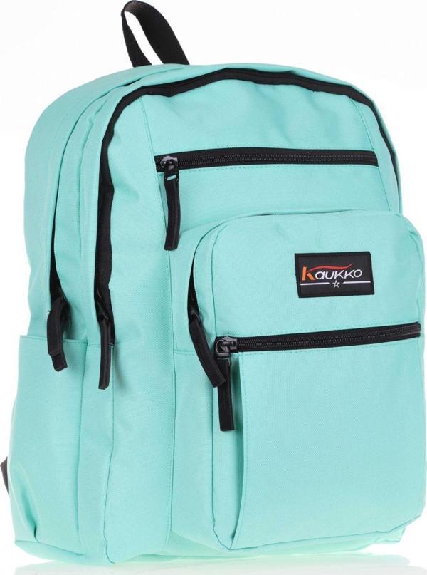 Kaukko Full Pocket Okul ve Günlük Sırt Çantası - Mint - Image 1