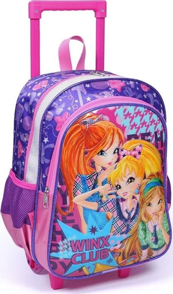 Yaygan Winx Club Çekçek Tekerlekli Okul Çantası - Pembe - Kız Çocuk - Image 1