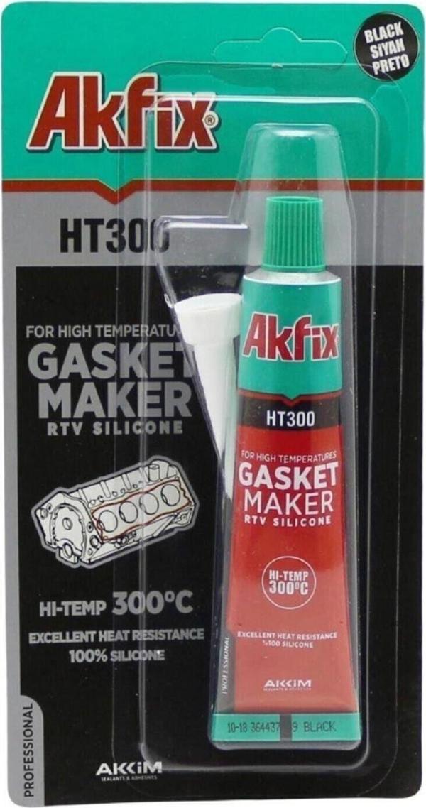 AKFİX YÜKSEK ISI SIVI CONTA SİYAH 50 GR - Image 1