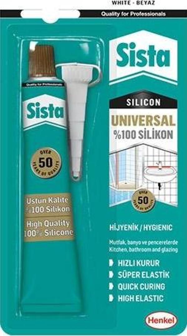 SİSTA BEYAZ SİLİKON 50 GR - Image 1