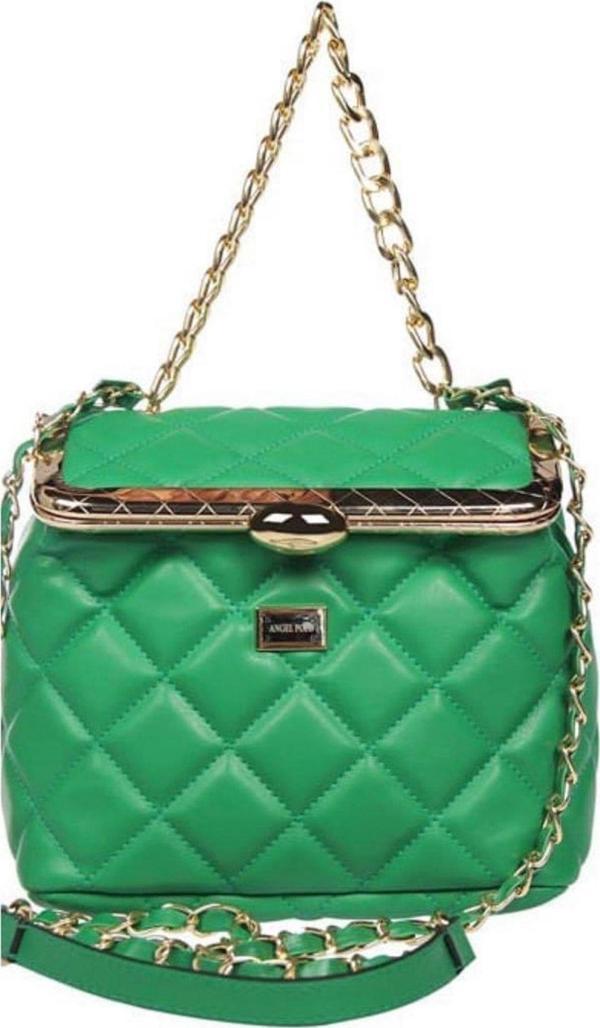 Angel Polo 3405 Çimen Yeşili Çapraz Çanta - Image 1