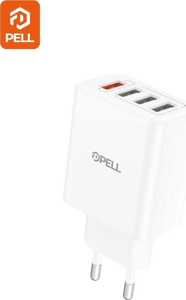 Pell 4 USB PORT GİRİŞLİ HIZLI ŞARJ BAŞLIĞI  - Image 1