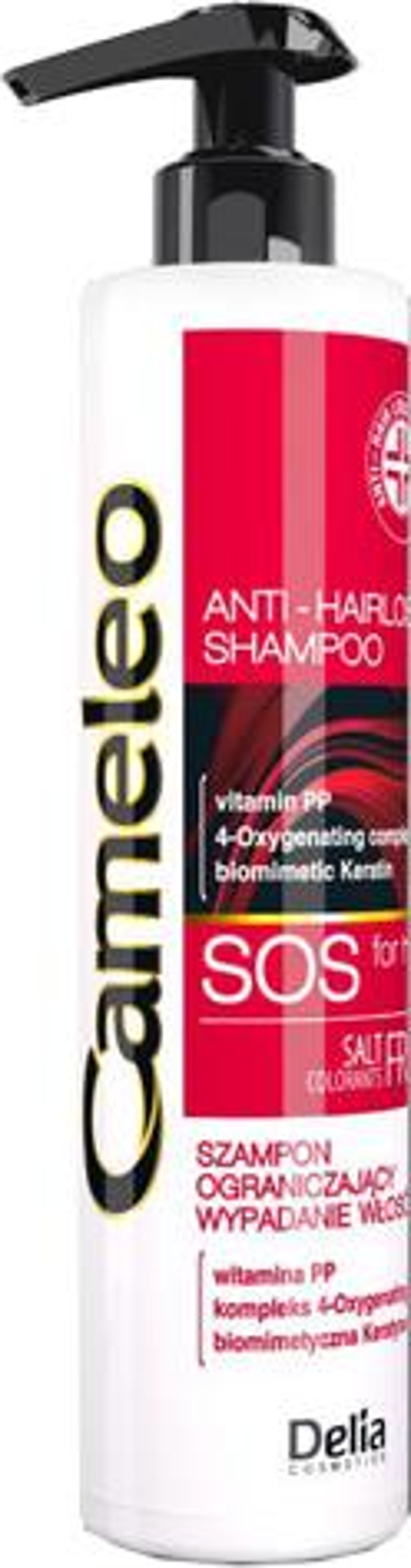 Delia Cameleo Anti Hair Loss Sos Tuzsuz Oxygen Keratin Şampuan 250 ml - Image 1