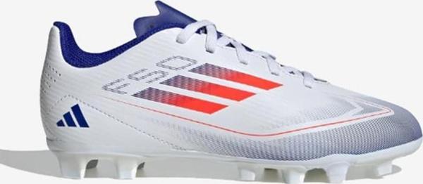 Adidas F50 Club FxG J ADIF1382 Beyaz & Lacivert & Kırmızı Çocuk Çim Zemin Kramponu - Image 1
