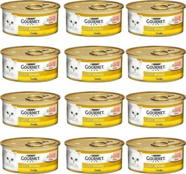 Pro Plan Gourmet Gold Kıyılmış Tavuklu Kedi Konservesi 85 Gr x 12 Adet - Image 1