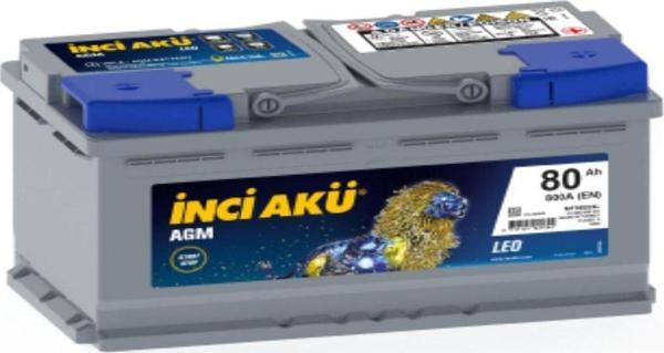 İnci Agm Leo 12 V 80 Ah 800 Cca Start-Stop Akü - Image 1