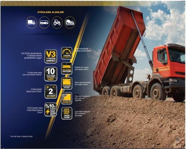 İnci Akü 12V 180 Ah Formul A Taurus - Image 1