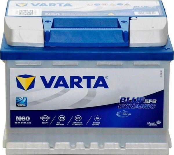Varta Blue Dynamic N60 Start-Stop Efb 12 V 60 Ah 640Cca Akü - Image 1