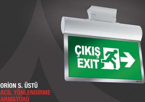 Arsel Orion AEB-30223-L Acil Çıkış Yönlendirme Armatürü Sürekli ve Kesintide 180 Dak. Yanan 10xF LED - Image 1