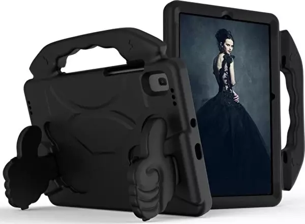 Apple iPad 10.Nesil 10.9 2022 Kılıf Yatay Stadlı Çocuk İçin Parmaklı Eva Like Silikon Kılıf - Image 1