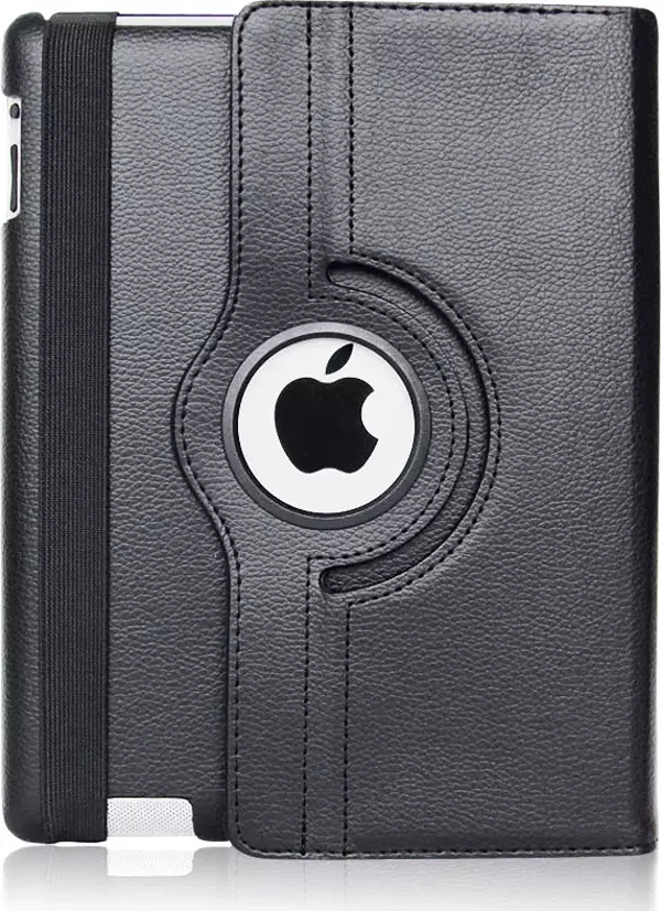 Apple iPad Mini 5 Kılıf 360 Derece Dönerli Yatay ve Dikey Standlı Deri Kılıf + 9H Nano Ekran Koruyucu - Image 1
