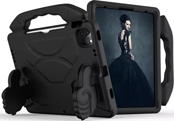 Apple iPad Air 4 10.9 2020 (4.Nesil) Yatay Stadlı Çocuk İçin Parmaklı Eva Like Silikon Kılıf - Image 1