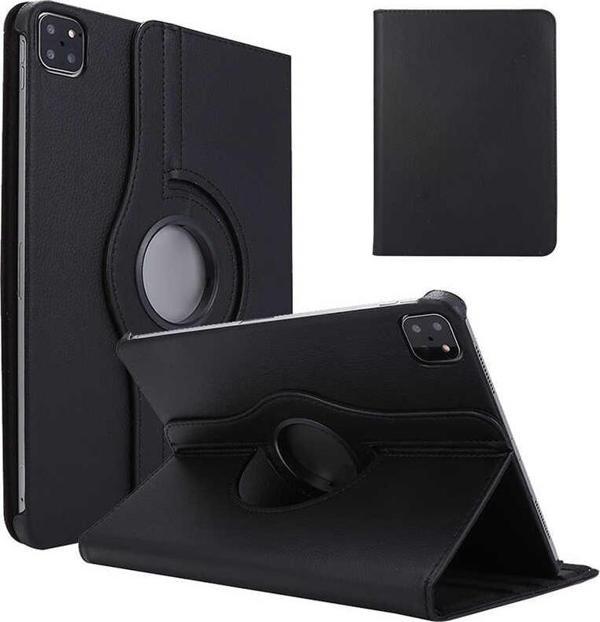 iPad Pro 12.9 6.Nesil M2 Kılıf 360 Derece Dönerli Yatay ve Dikey Standlı Deri Kılıf + 9H Nano Ekran Koruyucu - Image 1