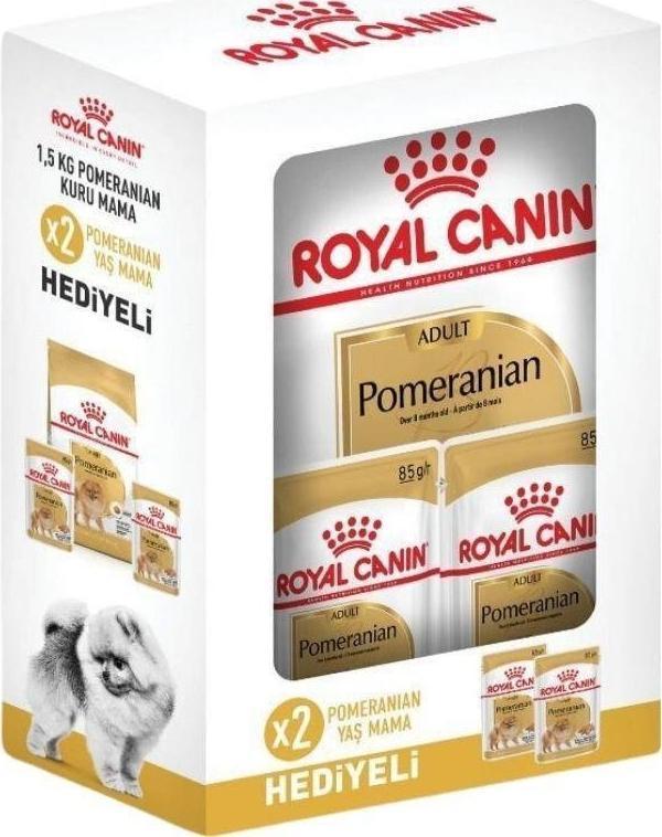 Royal Canin Pomeranian Yetişkin Köpek Maması 1,5 Kg + 2 Adet Yaş Mama Hediyeli - Image 1