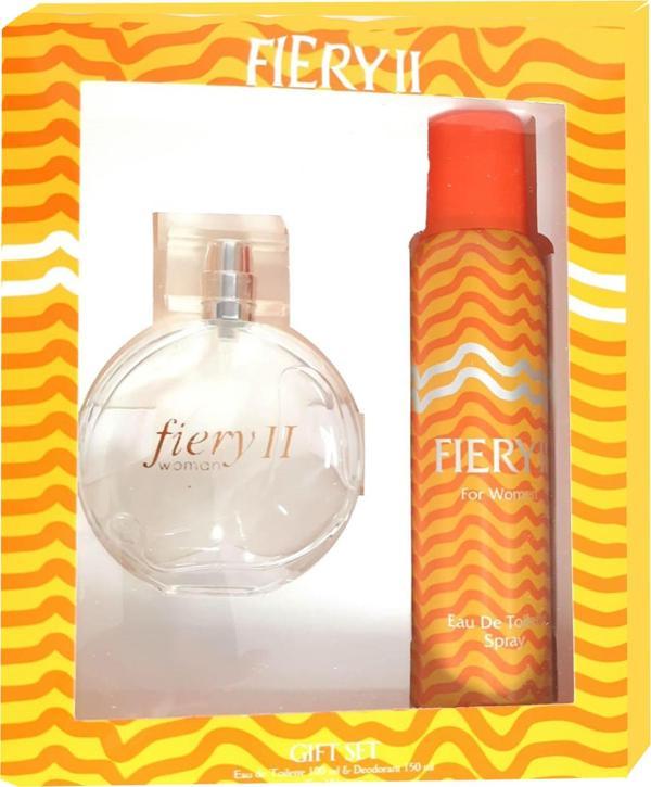 Fiery 2 Set 100ML Edt + 150 ml Deodorant Bayan - Image 1