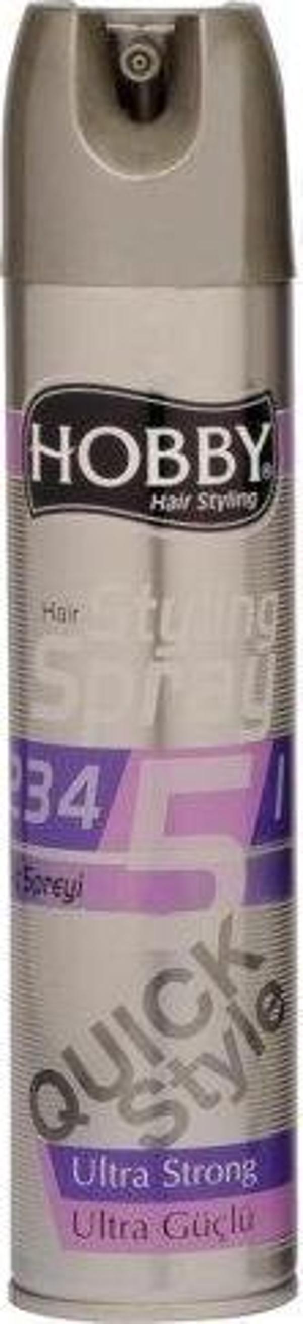 Hobby Saç Spreyi 250ml Ultra Güçlü Tutuş 6 Carbon Force - Image 1