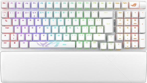 ASUS ROG STRIX SCOPE II 96 NX Snow Switch Türkçe RGB Kablosuz Beyaz Mekanik Gaming Klavye - Image 1