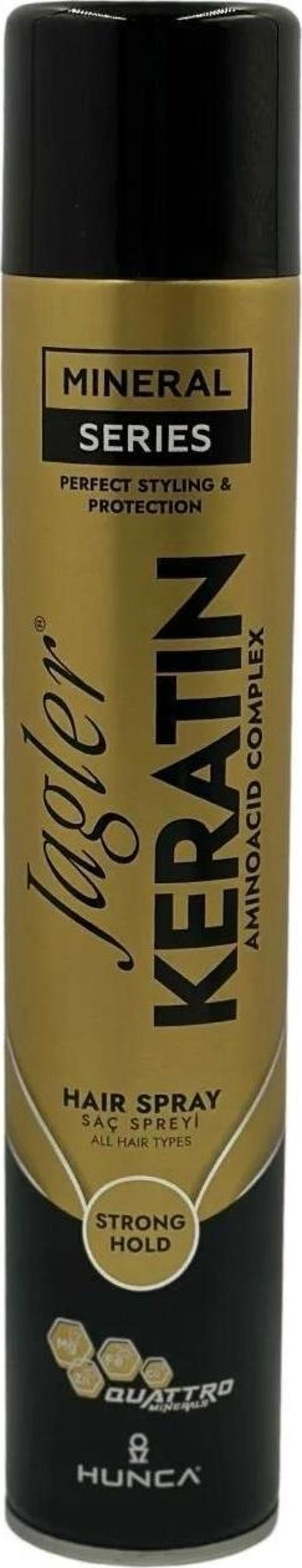 Jagler Mineral Saç Spreyi 400 Ml Keratin Strong Hold Gold - Image 1