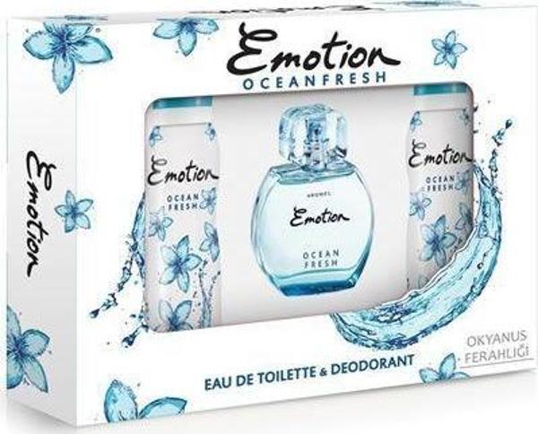 Emotion Ocean Fresh Set 50 ml EDT + 2 X 150 ml Deoodorant - Image 1