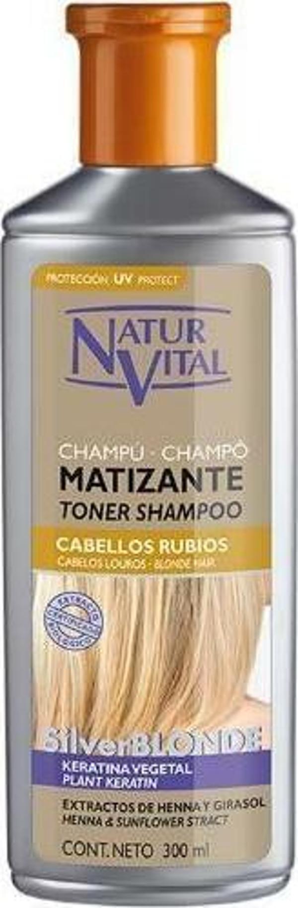 Natur Vital Silver Blonde Turunculaşma Karşıtı Mor Şampuan 300ml Doğal Cila - Image 1