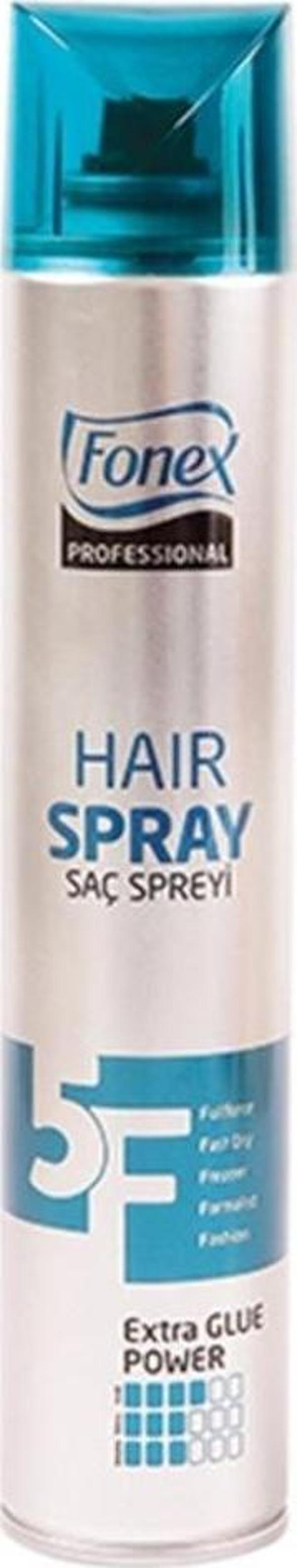 FONEX Saç Spreyi 400 ml SUPER GLUE POWER 5F - Image 1