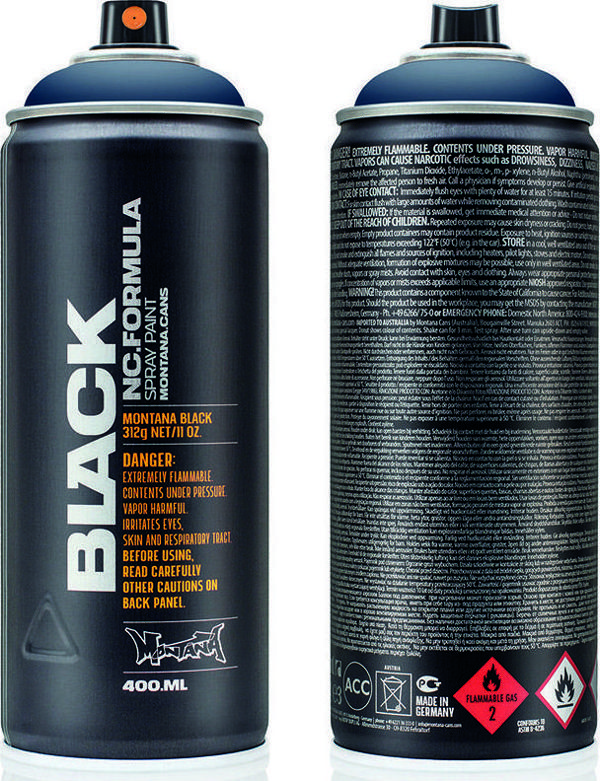 Montana Black Sprey Boya 400ml Dark Indigo BLK5092 - Image 1