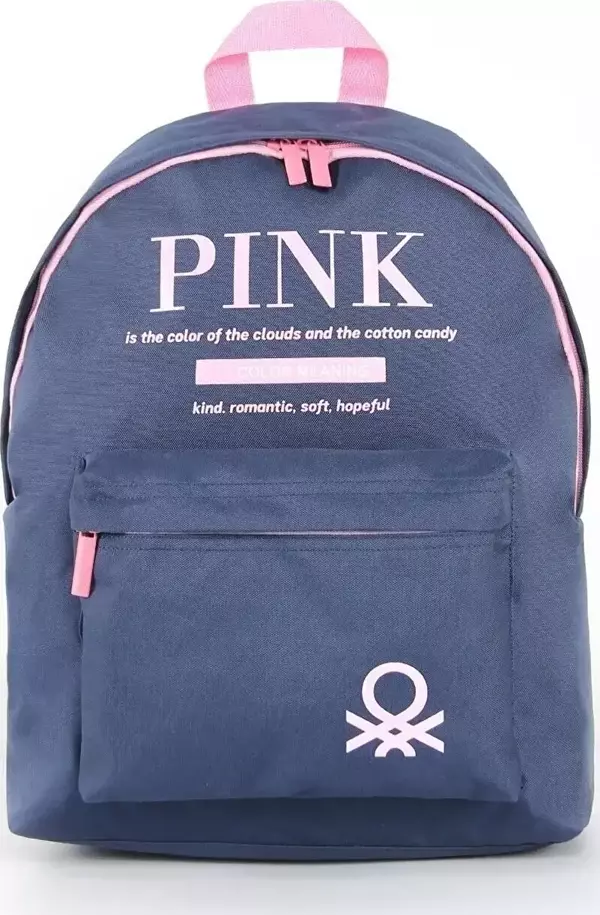 United Colors of Benetton "Pink" Okul Sırt Çantası Lacivert / 03817 - Image 1