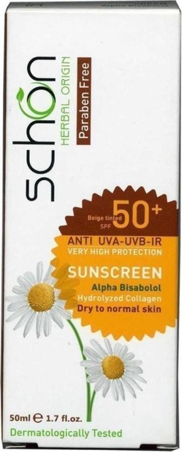 Schön 50Ml Güneş Kremi Koyu Bej Spf50+ Normal ve Karma Ciltler - Image 1